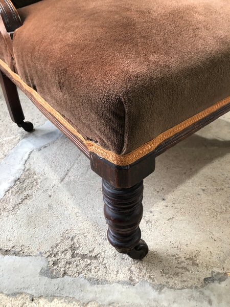 Antique Fireside Salon Chair