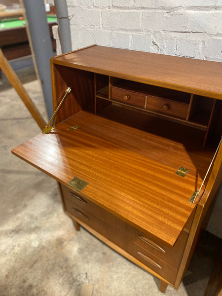Vintage Mid Century Jentique Teak Writing Bureau