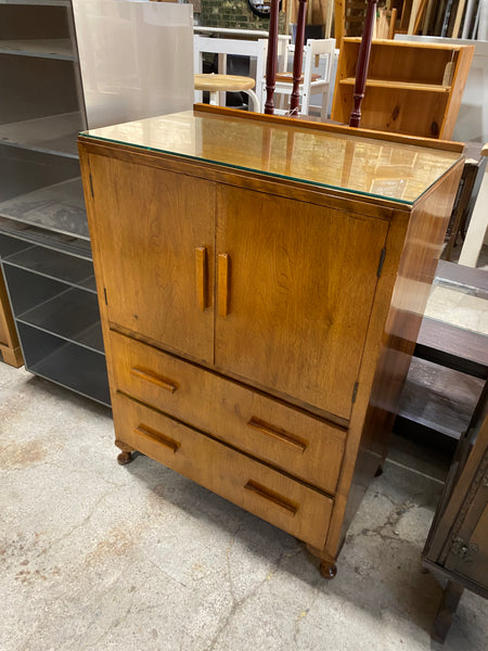 Vintage 1940s Tallboy Storage Cupboard and Drawers