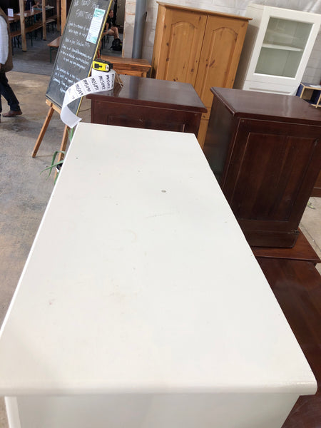 White Painted 10 Drawer Chest