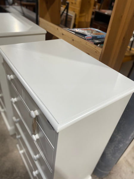 White Tallboy Chest of Drawers
