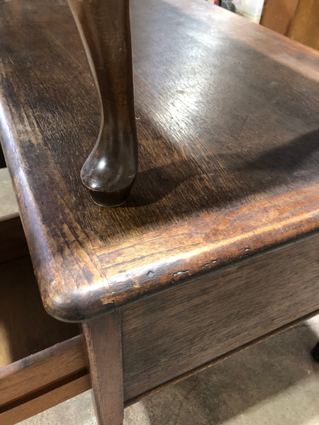 Vintage Oak Teachers Desk