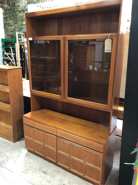 Mid Century McIntosh Teak Display Cabinet