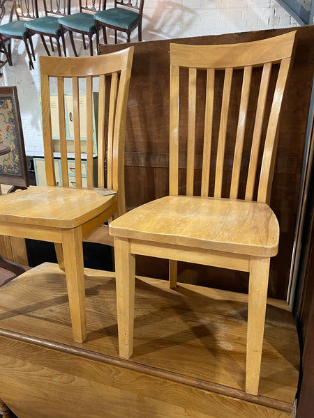 Set of 4 Pine Dining Chairs