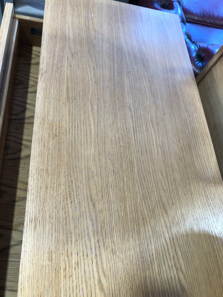 Oak Veneer Sideboard With Drawers and Cupboard
