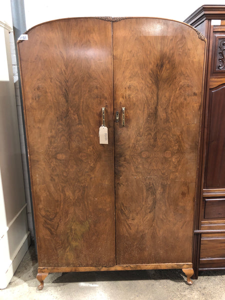 GHC - Art Deco Walnut Veneer Double Wardrobe