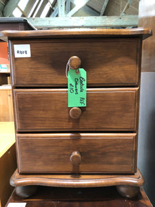 Dark Bedside Drawers - REF