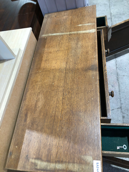 Antique Oak Low Compact Sideboard