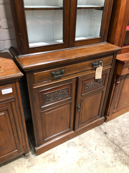 GHC - Mahogany Tall Display Bookcase with Cupboard