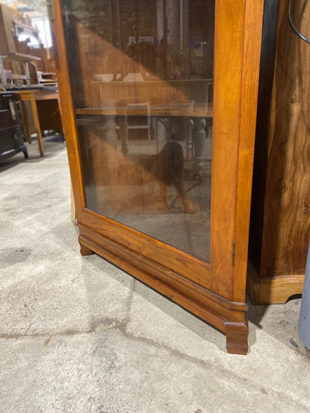 Solid Hardwood Tall Corner Display Hutch