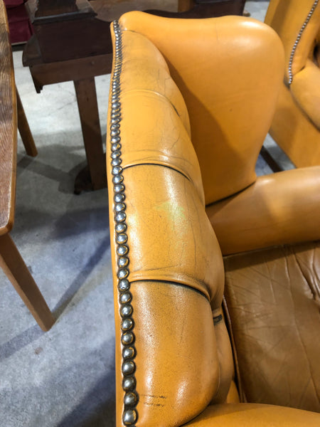 1960’s Chesterfield Wingback Armchair