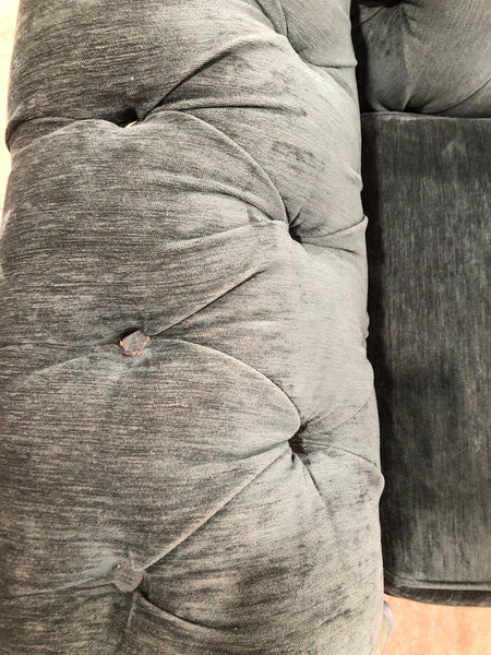 Velvet Chesterfield Style 2 Seater Sofa
