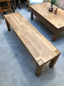Solid Oak Bench