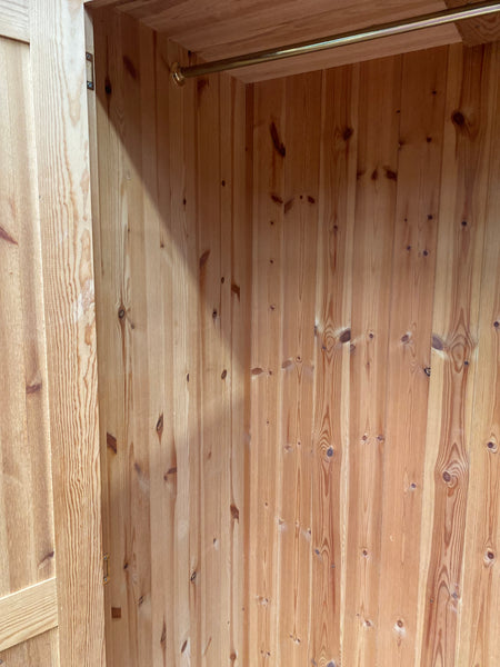 Large Solid Pine Double Wardrobe