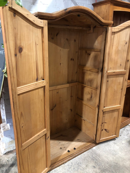Solid Pine Double Wardrobe
