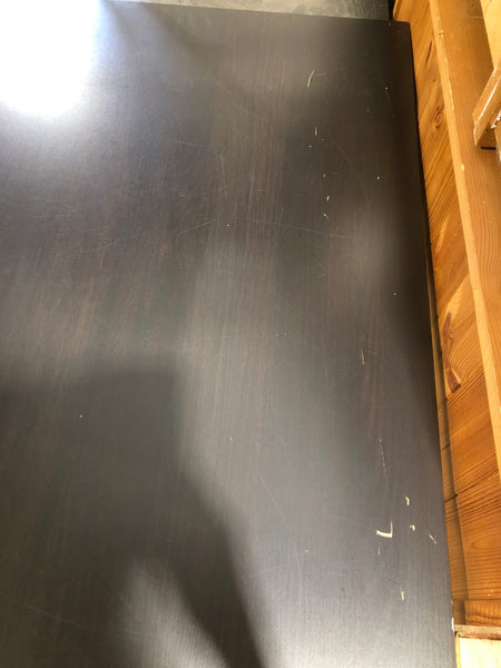 Black Top Metal legged Desk