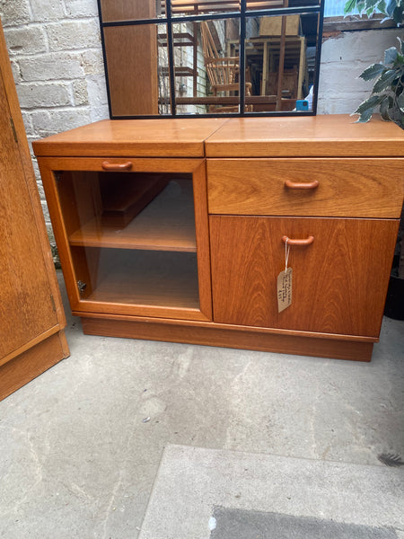 Mid Century Teak Record Cupboard