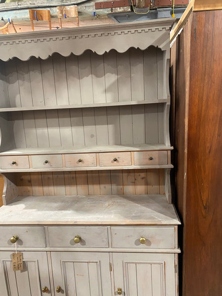 Painted Grey Pine Welsh Dresser