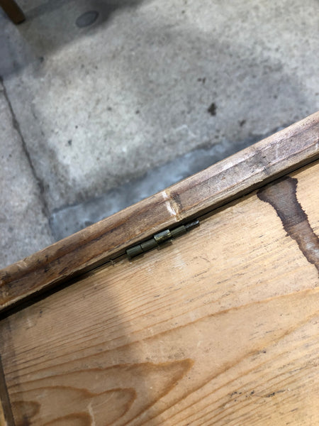 Waxed Victorian Pine Blanket Box