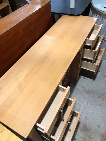 Veneer Pedestal Desk