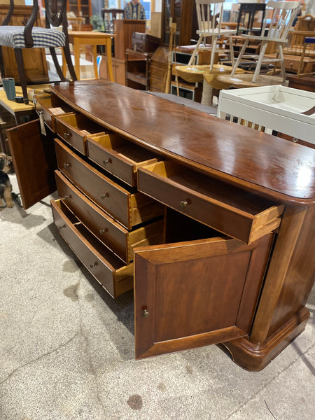 Large Bow Fronted Sideboard