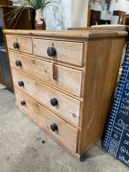 Rustic Pitch Pine Chest of Drawers