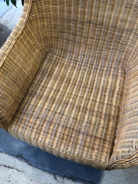 Large Wicker Armchair