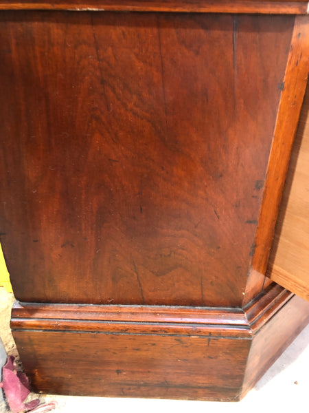 Antique Mahogany Corner Coat Cupboard