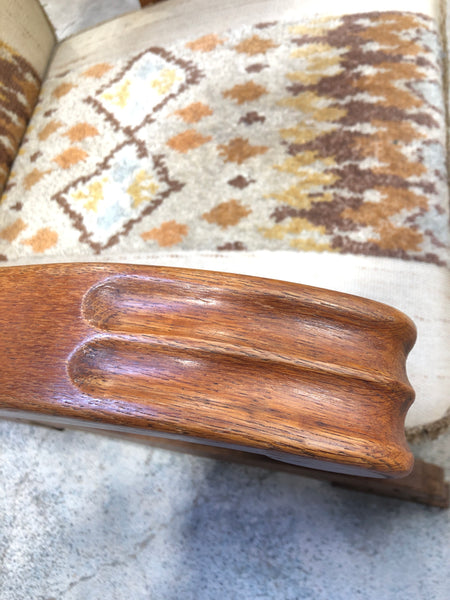 Griffin Detail Oak Lounge Chair