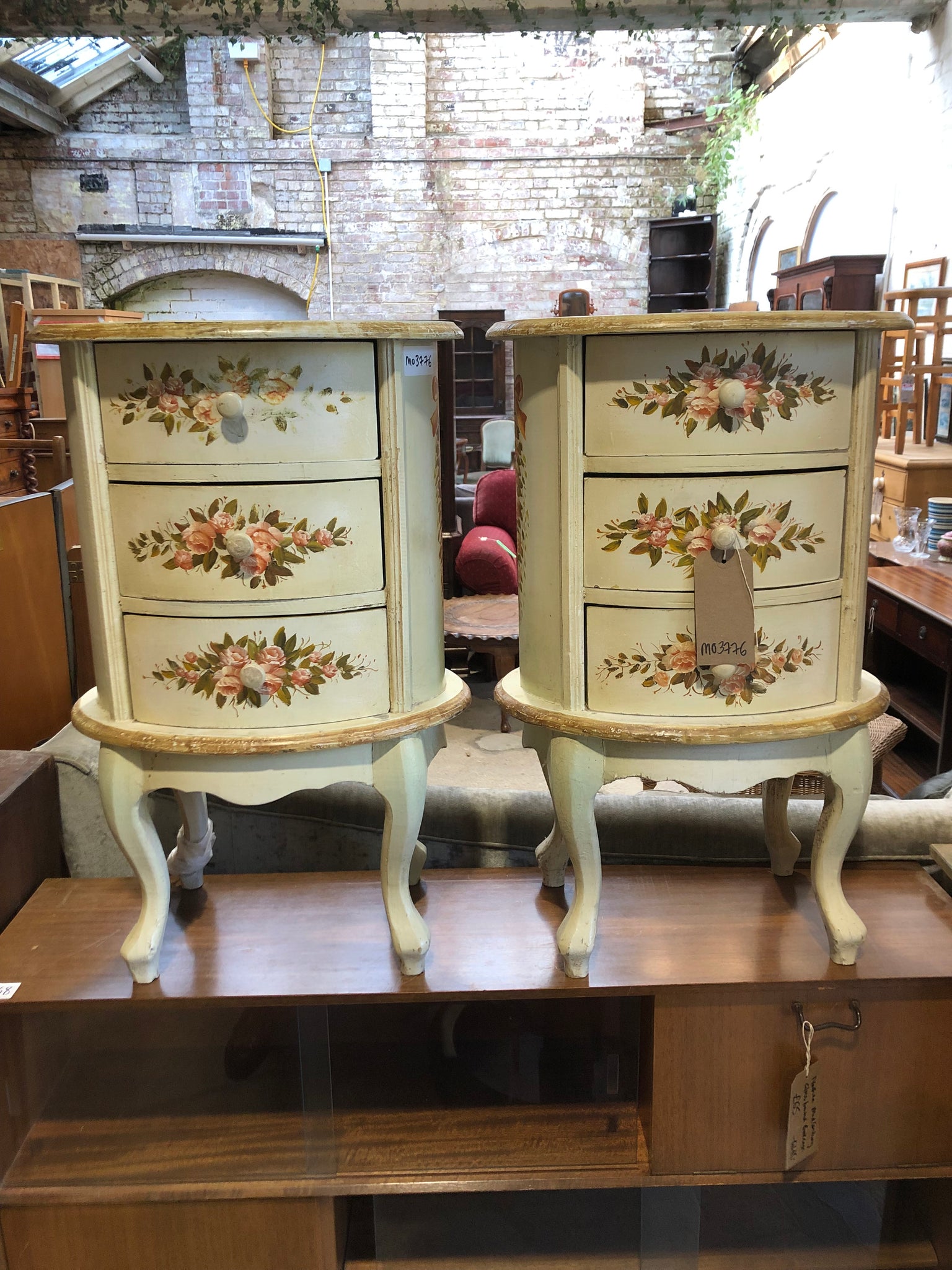 GHC - Pair of Vintage French Style Bedside Tables