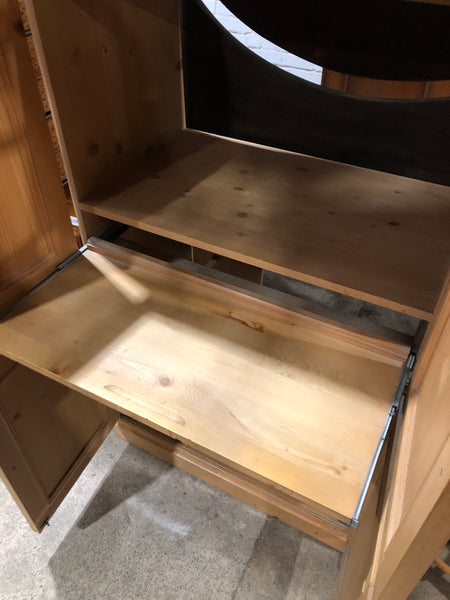 Pine Computer Cupboard