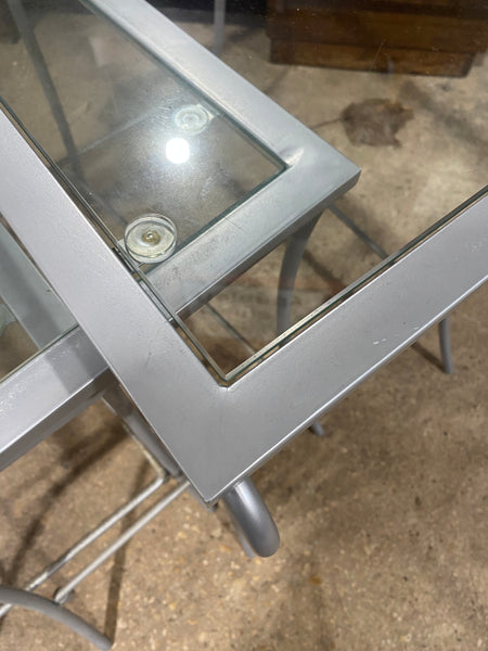 Glass Nest of Three Tables