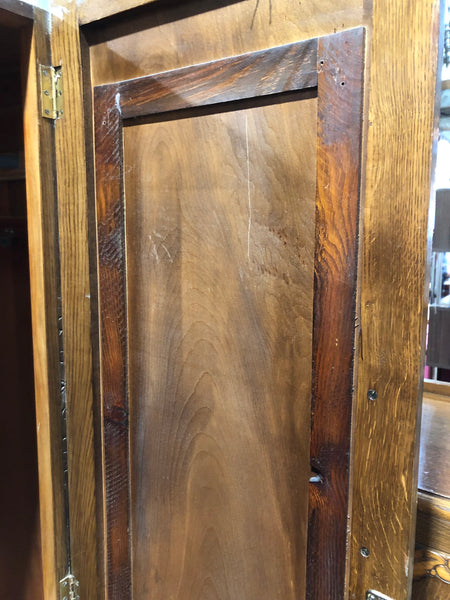 Art Deco Oak Double Wardrobe