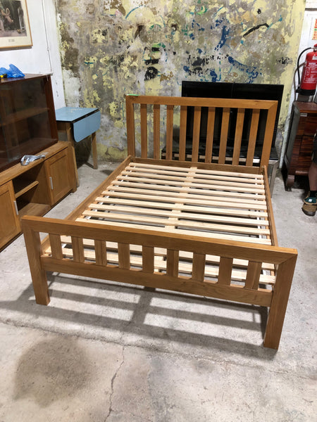 REF Oak Double Bedframe