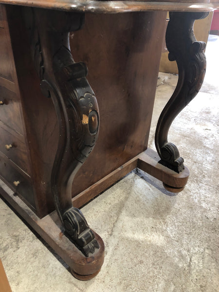 Victorian Walnut Davenport