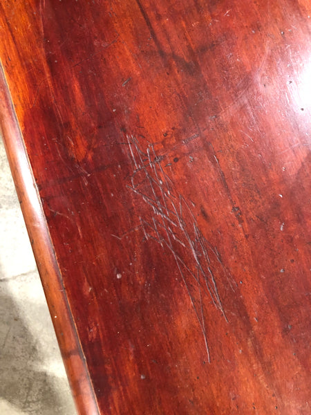 Flamed Mahogany Drop Leaf Table