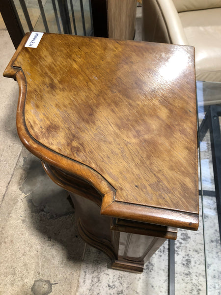 Antique Walnut Low Corner Cupboard