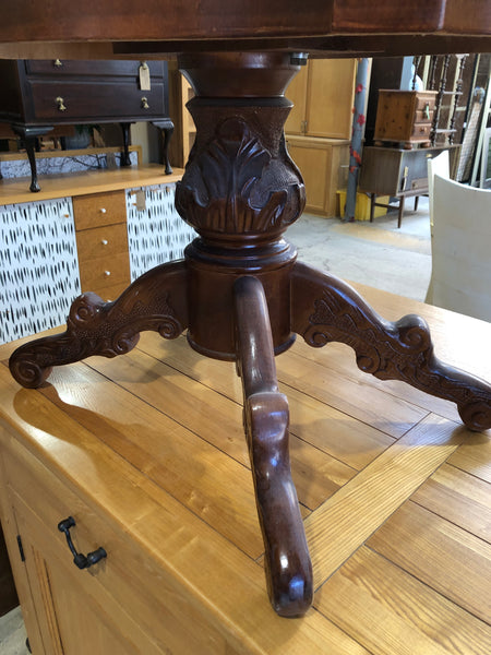 GHC Carved Detail Pedestal Coffee Table