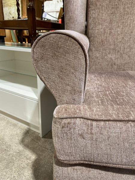 Beige Wingback Armchair