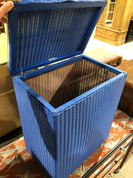 Lloyd Loom Cobalt Blue Laundry Basket