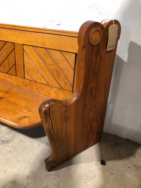 Large Pine Church Pew