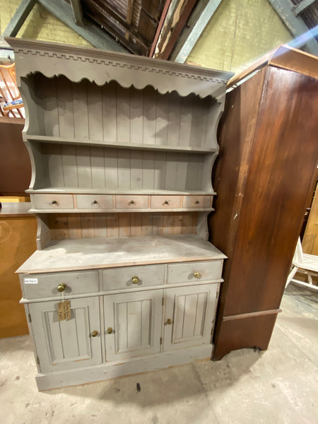 Painted Grey Pine Welsh Dresser