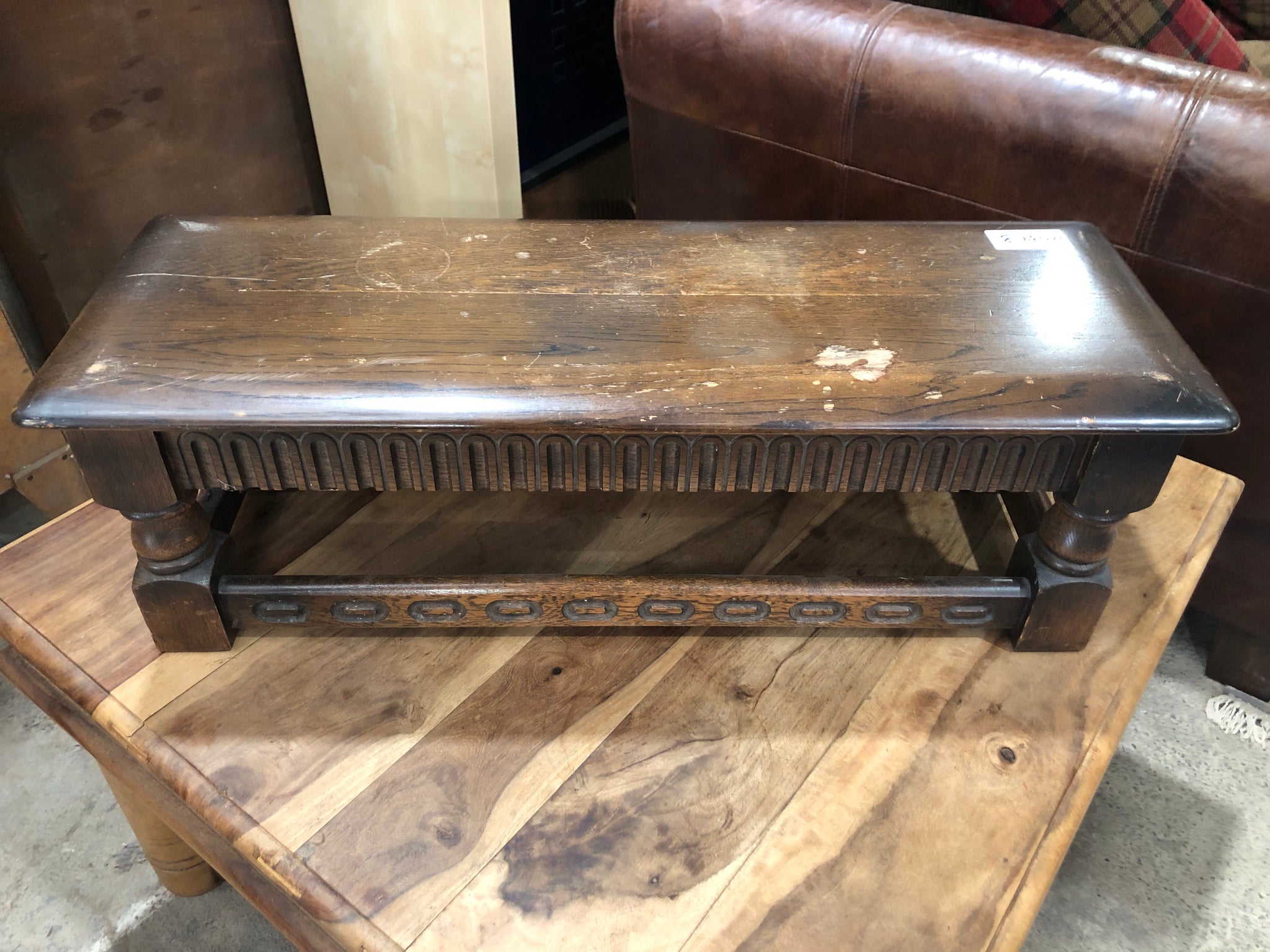 Priory Old Charm Dark Wood Bench - GHC
