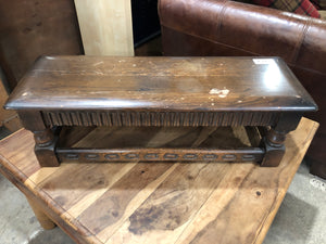 Priory Old Charm Dark Wood Bench - GHC