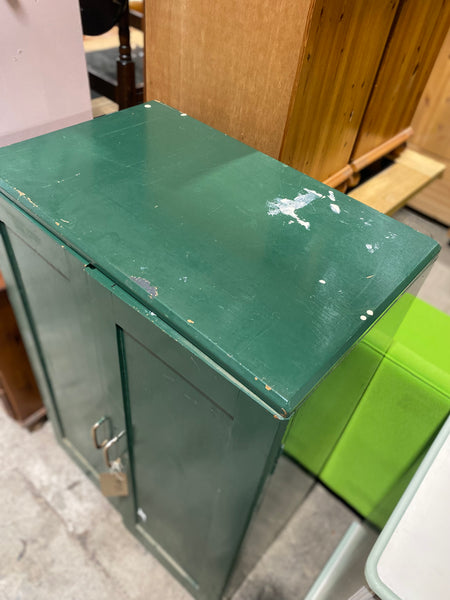 Vintage Green Storage Cabinet