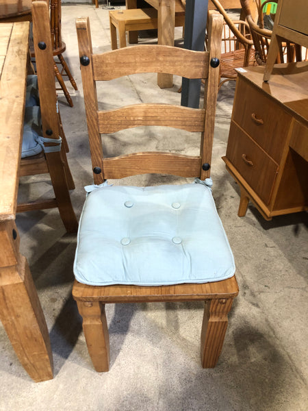 Wooden Dining Table & 6 Chairs - REF