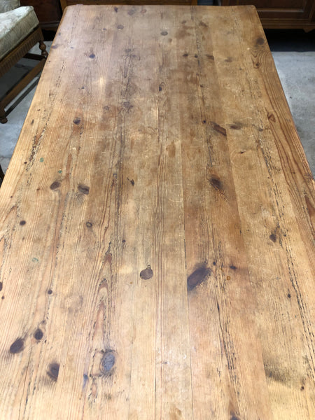 Rustic Farmhouse Solid Pine Dining Table