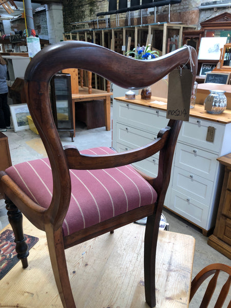 Antique Mahogany Balloon Back Chair
