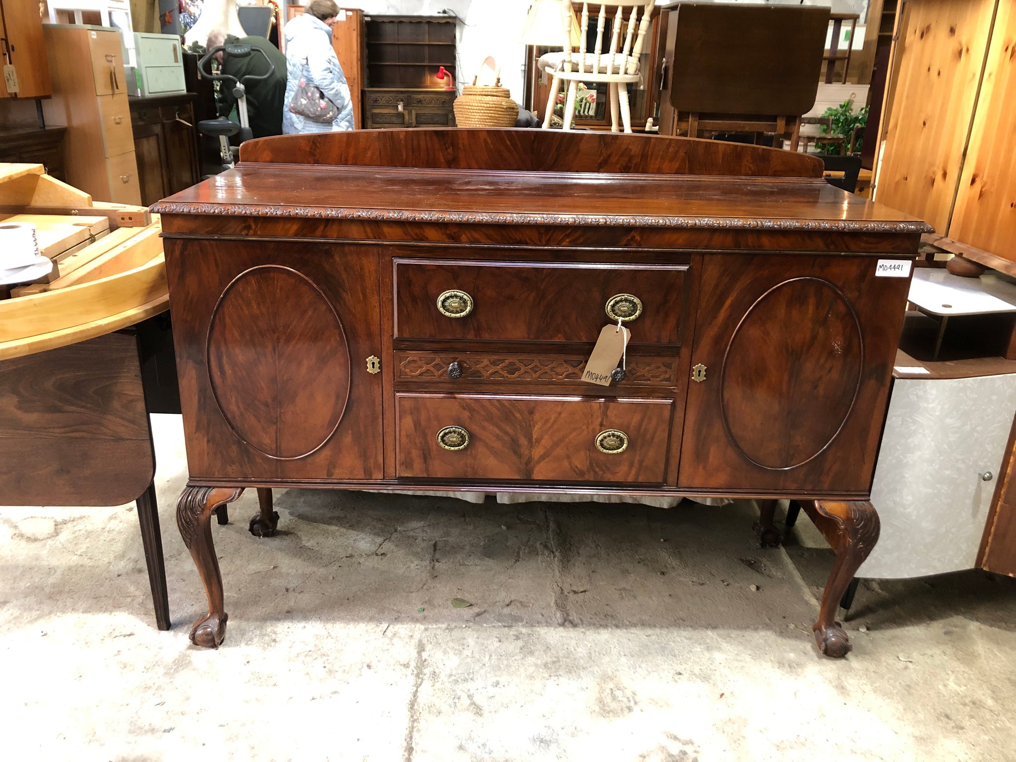 GHC - Mahogany Sideboard with Ball & Claw Feet