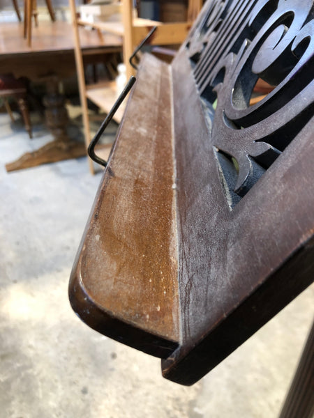 Antique Mahogany Duet Music Stand